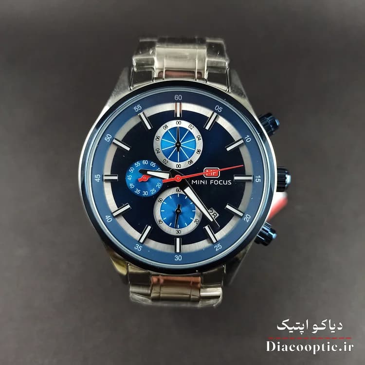 ساعت مچی مردانه اورجینال موتور ژاپنی برند مینی فوکوس سه موتور مدل Mf0081G.03 — تصویر ۳