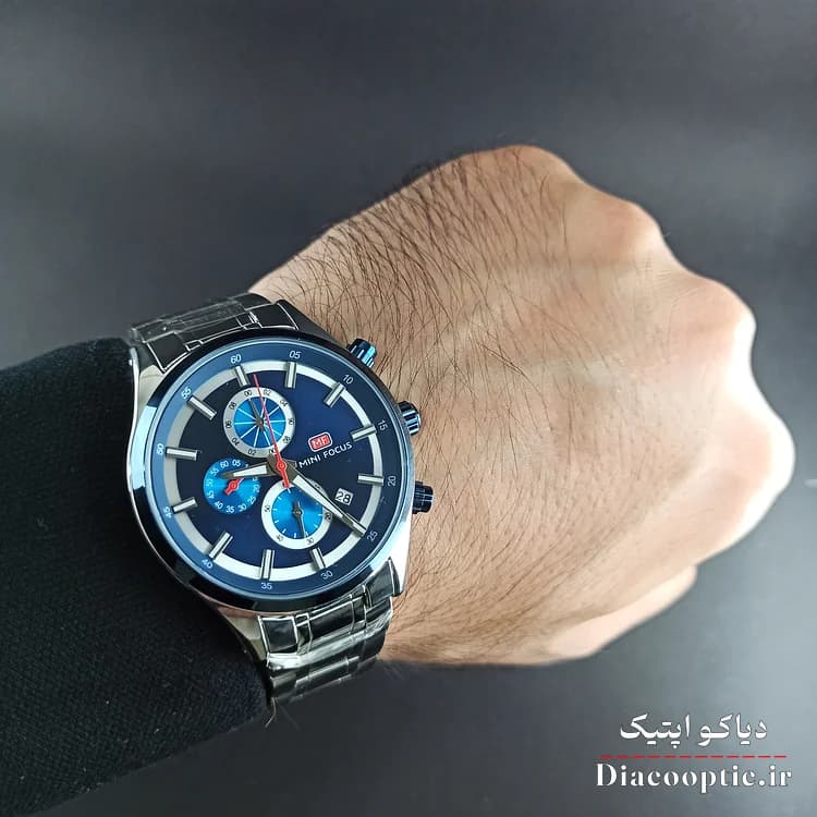 ساعت مچی مردانه اورجینال موتور ژاپنی برند مینی فوکوس سه موتور مدل Mf0081G.03 — تصویر ۸