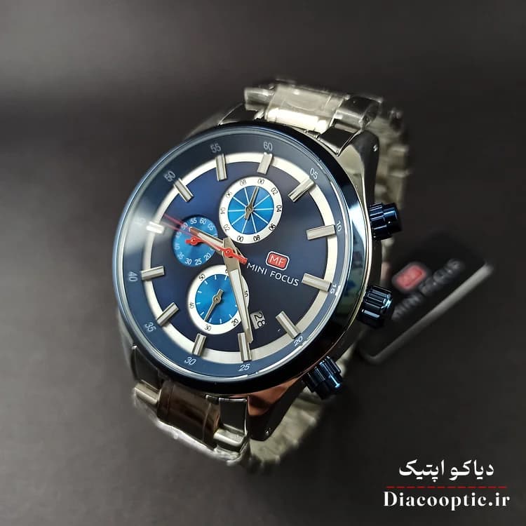 ساعت مچی مردانه اورجینال موتور ژاپنی برند مینی فوکوس سه موتور مدل Mf0081G.03 — تصویر ۴