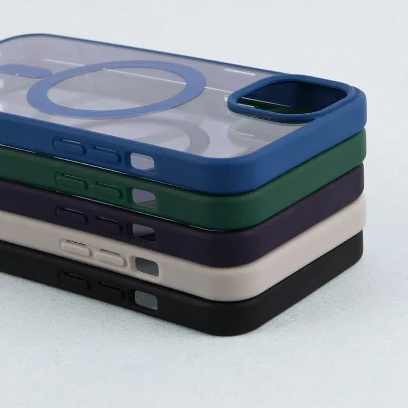 قاب PC مگ سیف آیفون iPhone 13 / 14 دور رنگی – مشکی — تصویر ۴