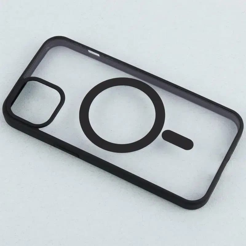 قاب PC مگ سیف آیفون iPhone 13 / 14 دور رنگی – مشکی