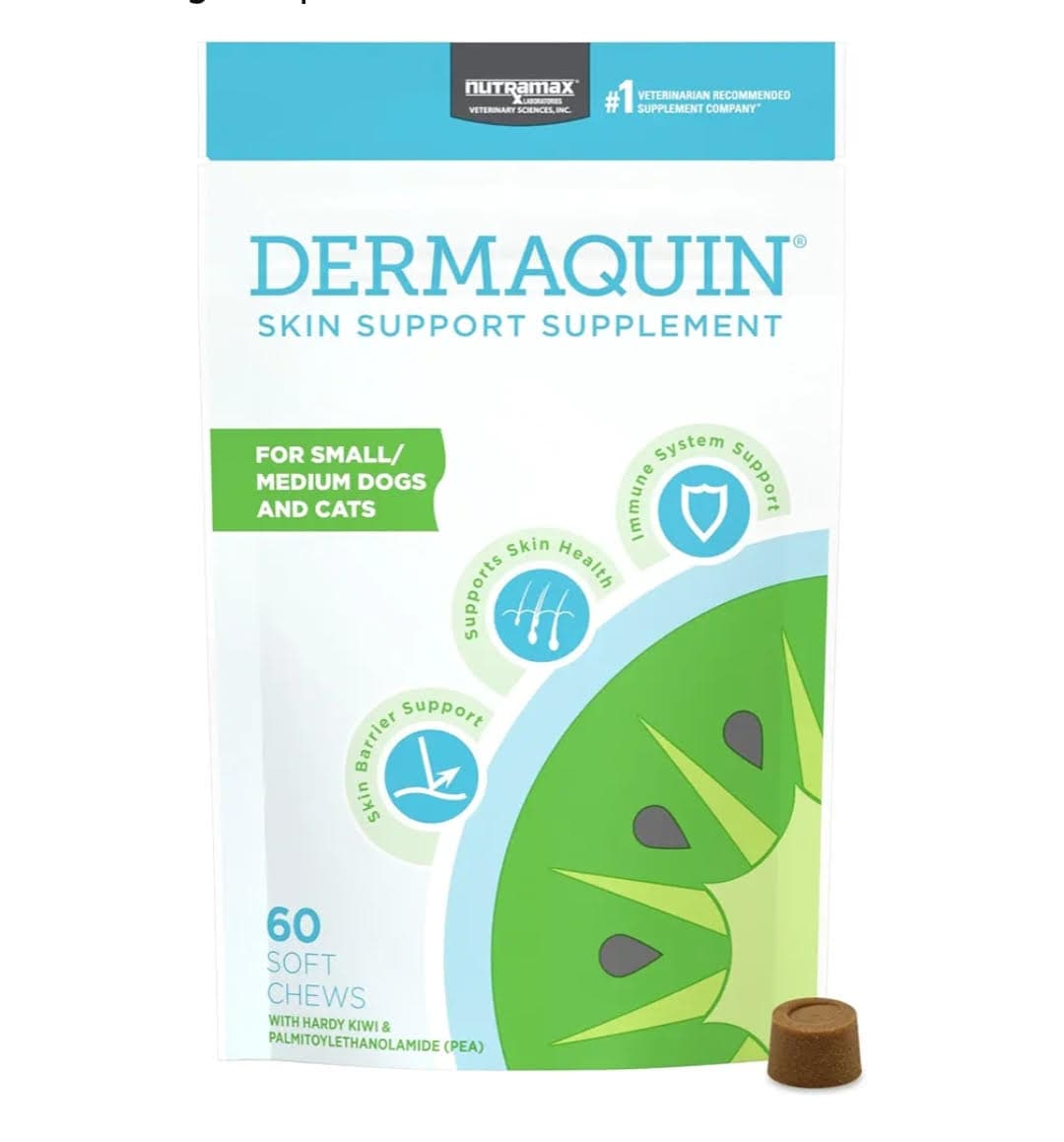 مکمل Dermaquin برای حمایت از سلامت پوست سگ‌ها و گربه‌ها