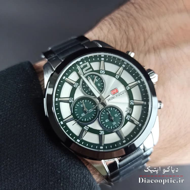 ساعت مچی مردانه اورجینال موتور ژاپنی برند مینی فوکوس سه موتور مدل Mf0237G.03 — تصویر ۹