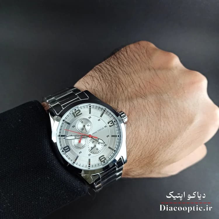 ساعت مچی مردانه اورجینال موتور ژاپنی برند مینی فوکوس سه موتور مدل Mf0199G.01 — تصویر ۸