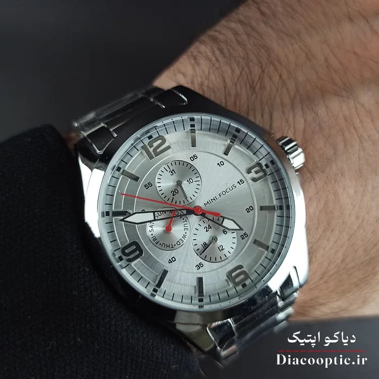 ساعت مچی مردانه اورجینال موتور ژاپنی برند مینی فوکوس سه موتور مدل Mf0199G.01 — تصویر ۹