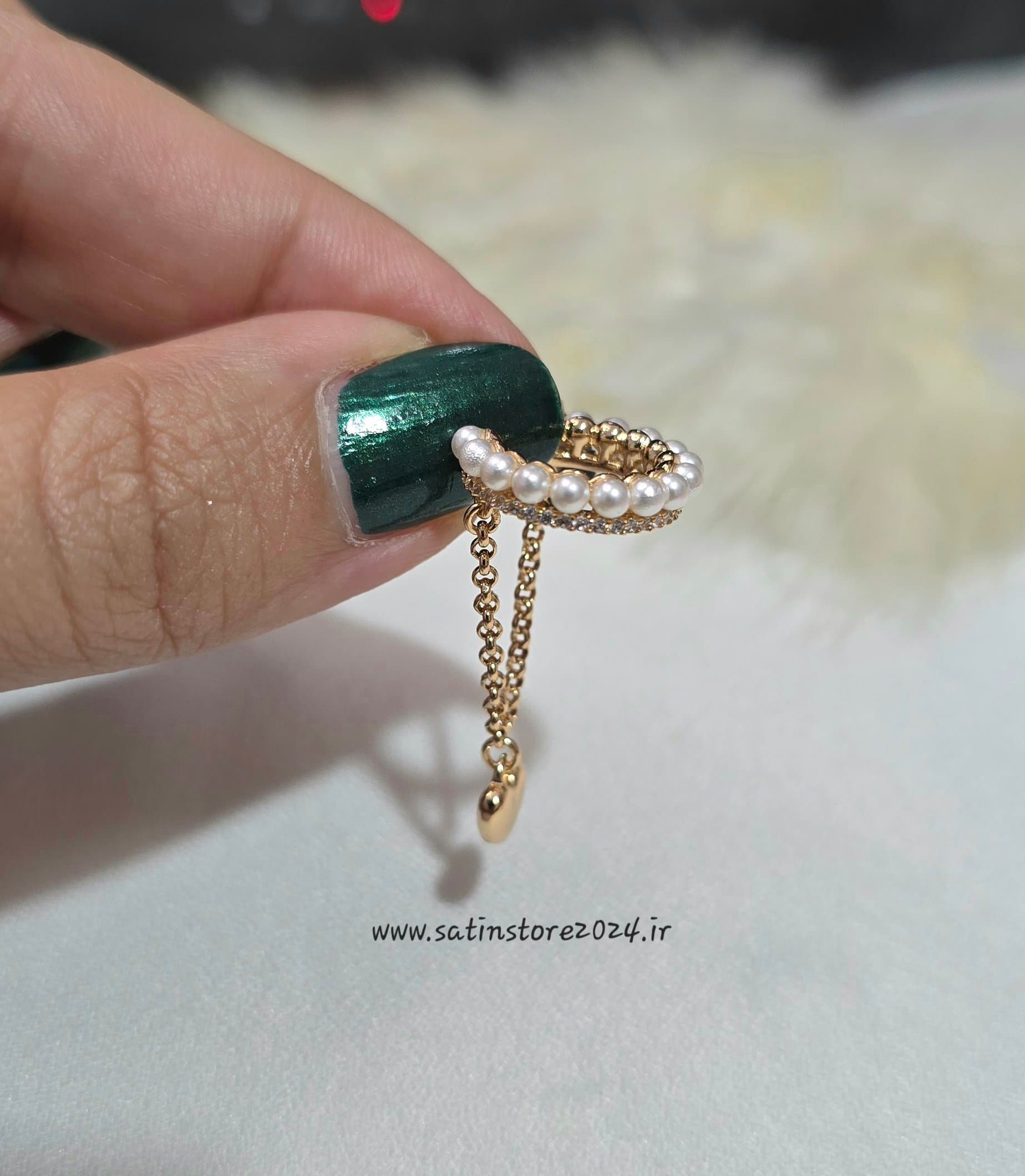 گوشواره ایرکاف ژوپینگ آویزدار کد 2111 — تصویر ۲