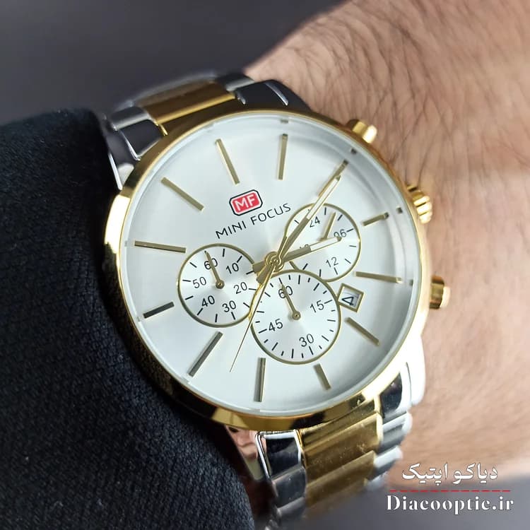 ساعت مچی مردانه اورجینال موتور ژاپنی برند مینی فوکوس سه موتور مدل Mf0294G.02 — تصویر ۹