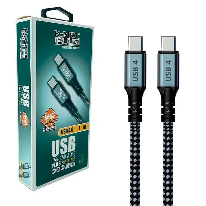 کابل دو سر تایپ سی فست شارژ کی نت پلاس KP-CUCM4010 طول 1 متر