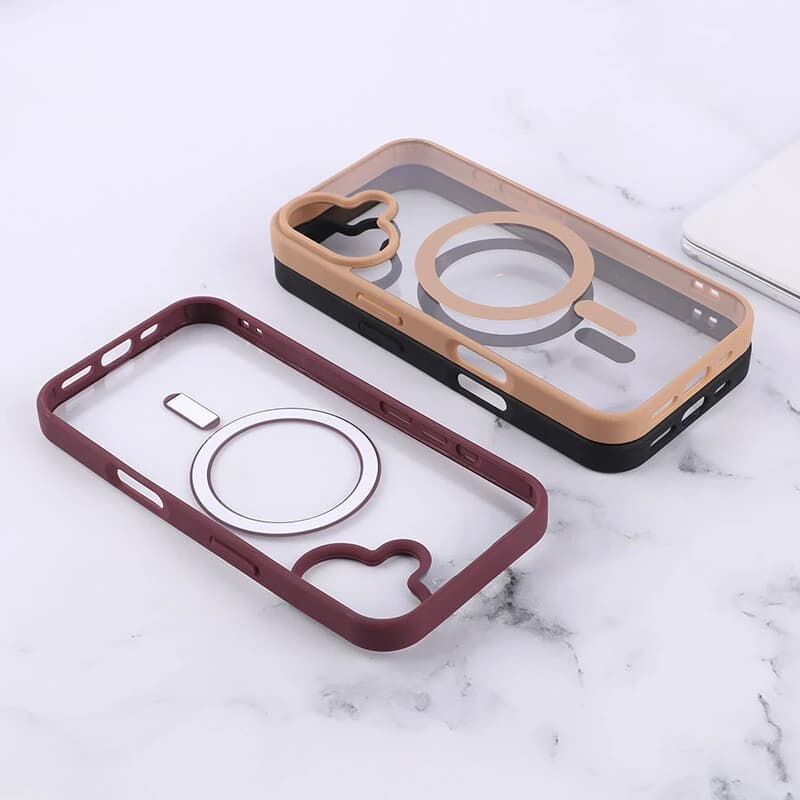 قاب PC مگ سیف آیفون iPhone 16 دور رنگی — تصویر ۹