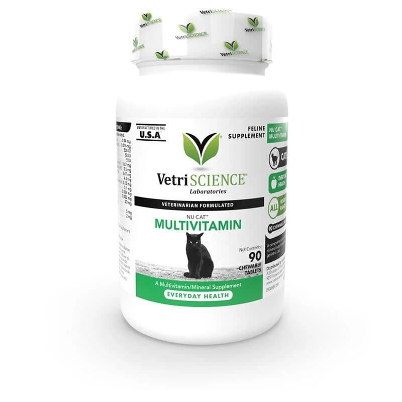 مولتی‌ویتامین VetriScience Nu Cat – پشتیبانی کامل سلامت گربه‌ها