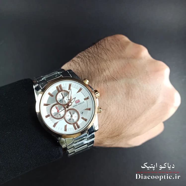 ساعت مچی مردانه اورجینال موتور ژاپنی برند مینی فوکوس سه موتور مدل Mf0134G.02 — تصویر ۹