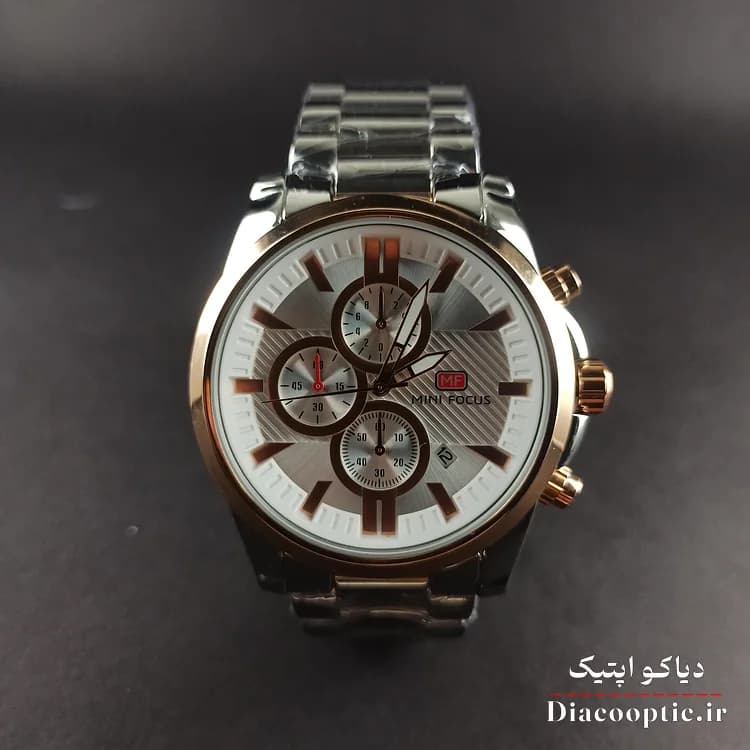 ساعت مچی مردانه اورجینال موتور ژاپنی برند مینی فوکوس سه موتور مدل Mf0134G.02 — تصویر ۳