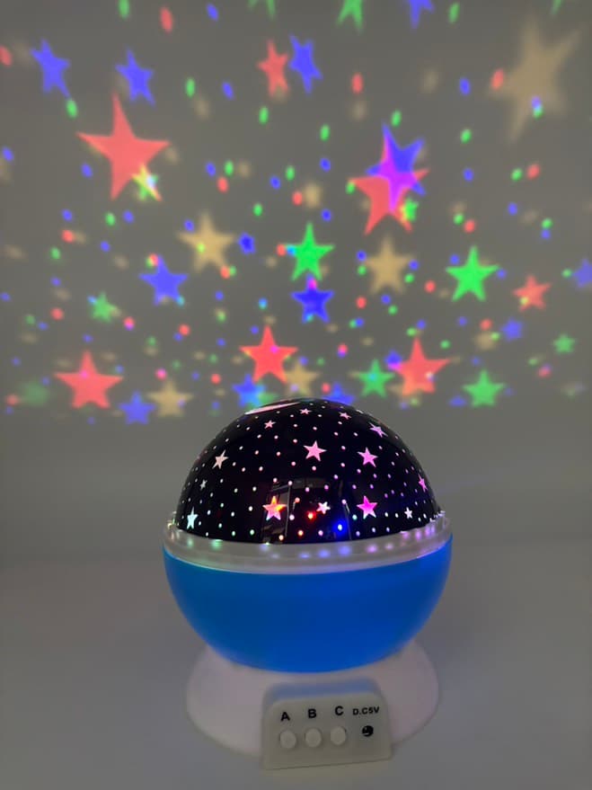 چراغ خواب کهکشانی چرخشی مدل Star Master با رقص نور — تصویر ۳