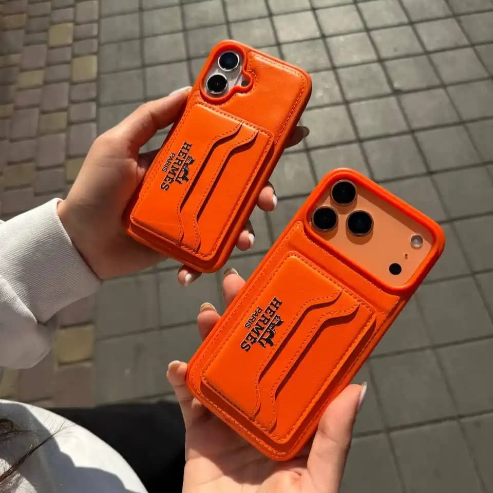 قاب Hermes نارنجی iPhone 17 Pro