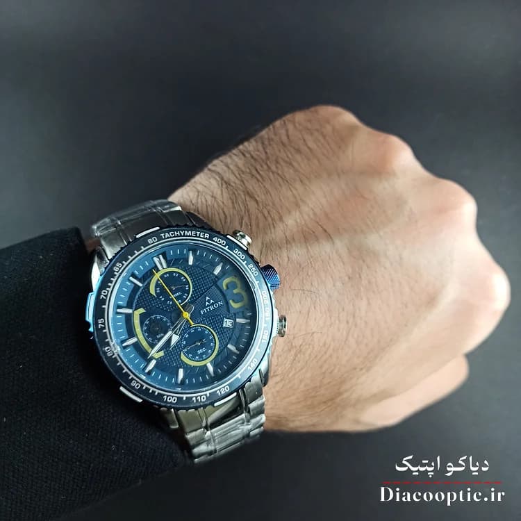 ساعت مچی مردانه برند فیترون سه موتور مدل Do1233 استیل — تصویر ۷