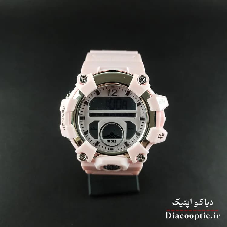 ساعت مچی دخترانه دیجیتالی برند جی شاک مدل G1267 بند رابر — تصویر ۳
