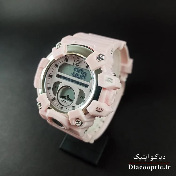 ساعت مچی دخترانه دیجیتالی برند جی شاک مدل G1267 بند رابر — تصویر ۴