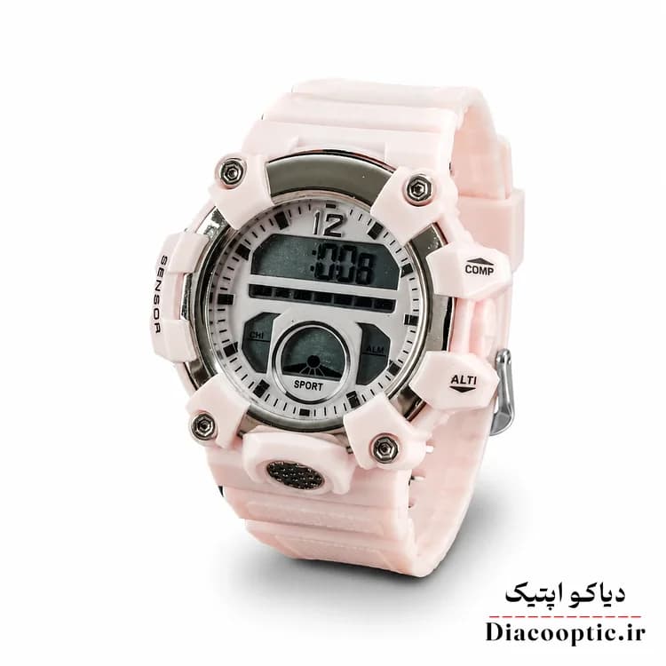 ساعت مچی دخترانه دیجیتالی برند جی شاک مدل G1267 بند رابر