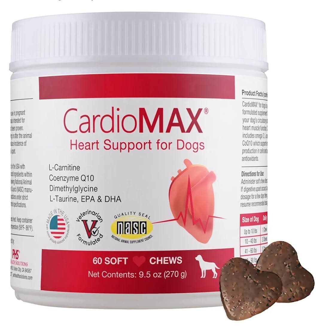 مکمل حمایت از سلامت قلب سگ‌ها – CARDIOMAX