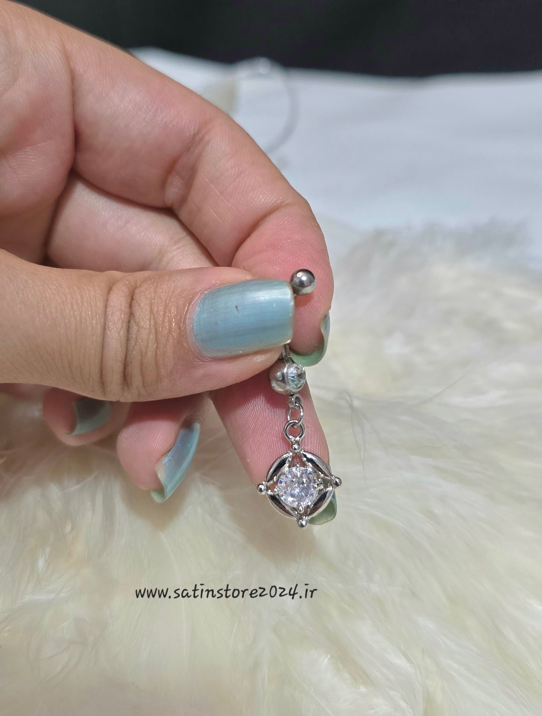 پیرسینگ ناف اویز دار کد 1514 — تصویر ۲