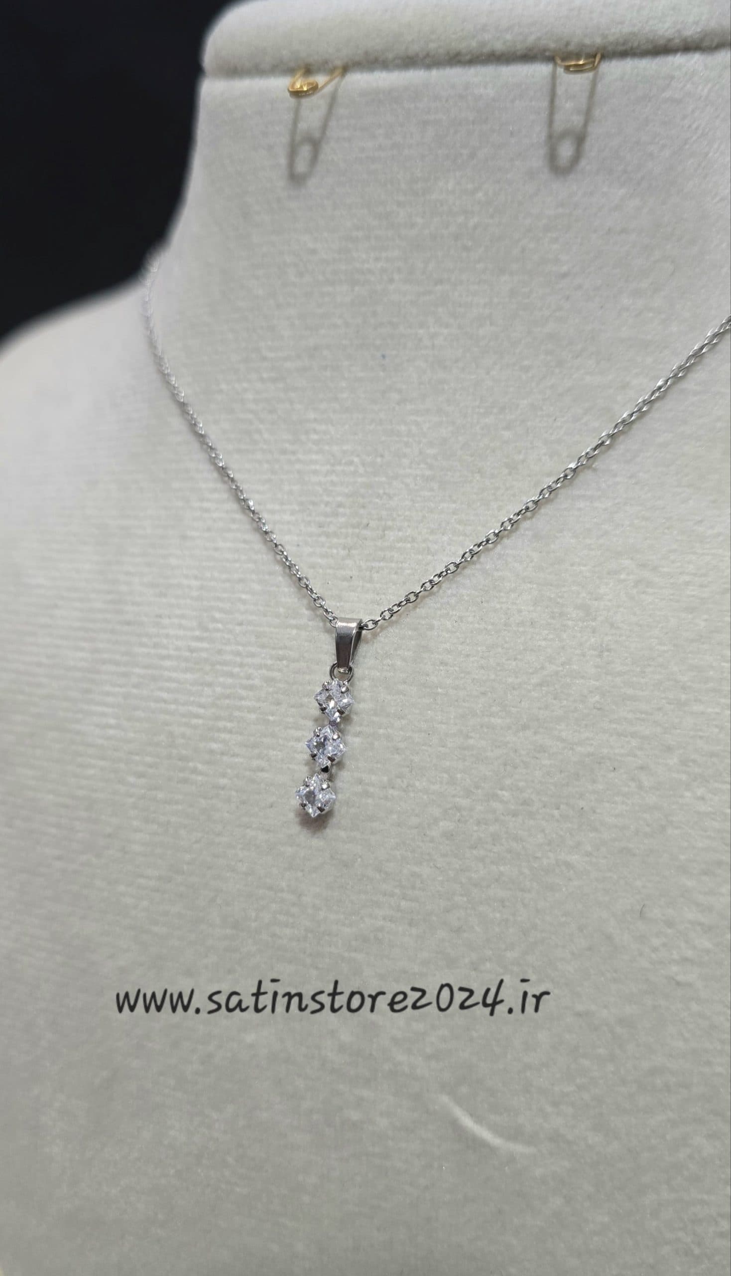 گردنبند شیک و ظریف استیل کد 1187 — تصویر ۵
