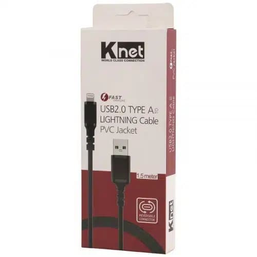 کابل لایتنینگ فست شارژ کی نت K-CUL02015 طول 1.5 متر — تصویر ۲