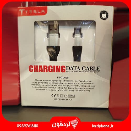 کابل Micro USB شارژ و انتقال دیتا تسلا