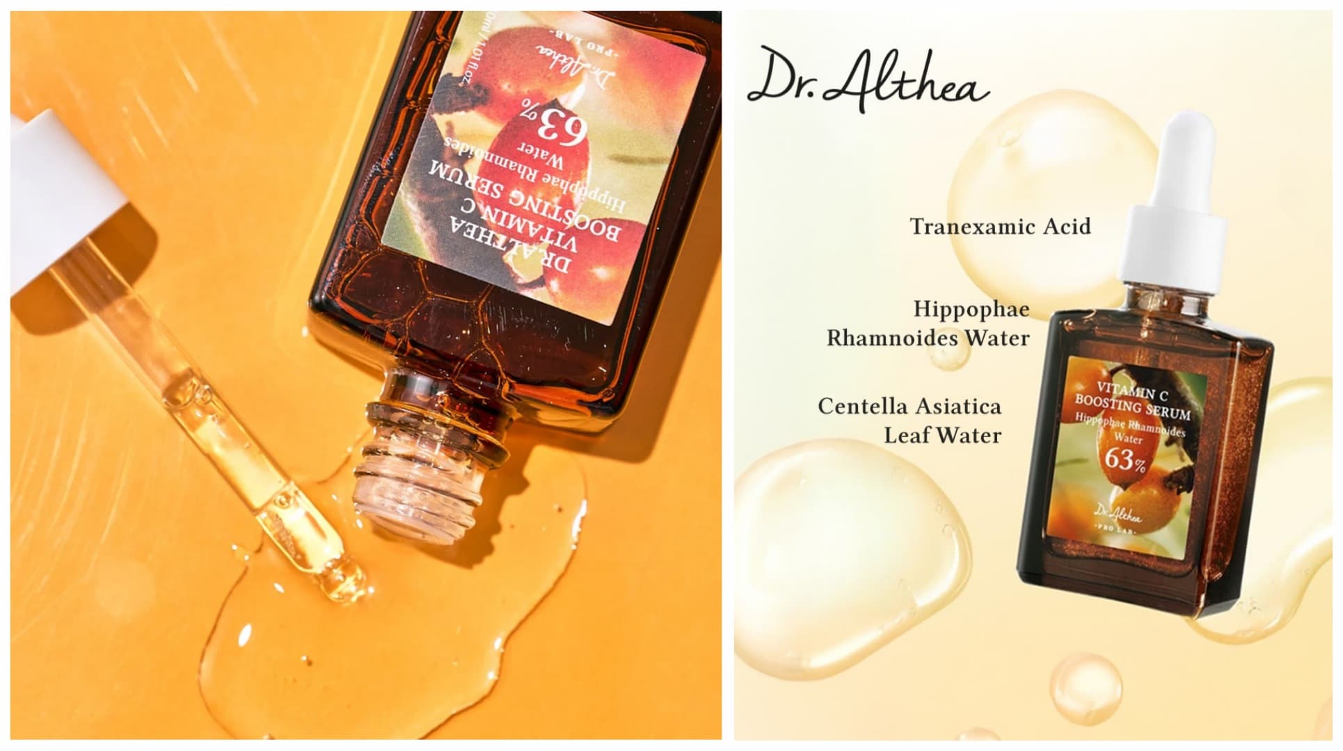 سرم روشن کننده و ضد لک ویتامین سی 63% دکتر آلتیا Dr. Althea — تصویر ۵