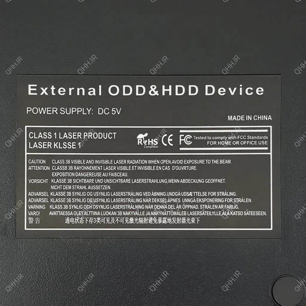 باکس دی وی دی اکسترنال لپ تاپ Pop-Up Mobile Sata 12.7mm-USB3 ضخیم مشکی — تصویر ۱۰