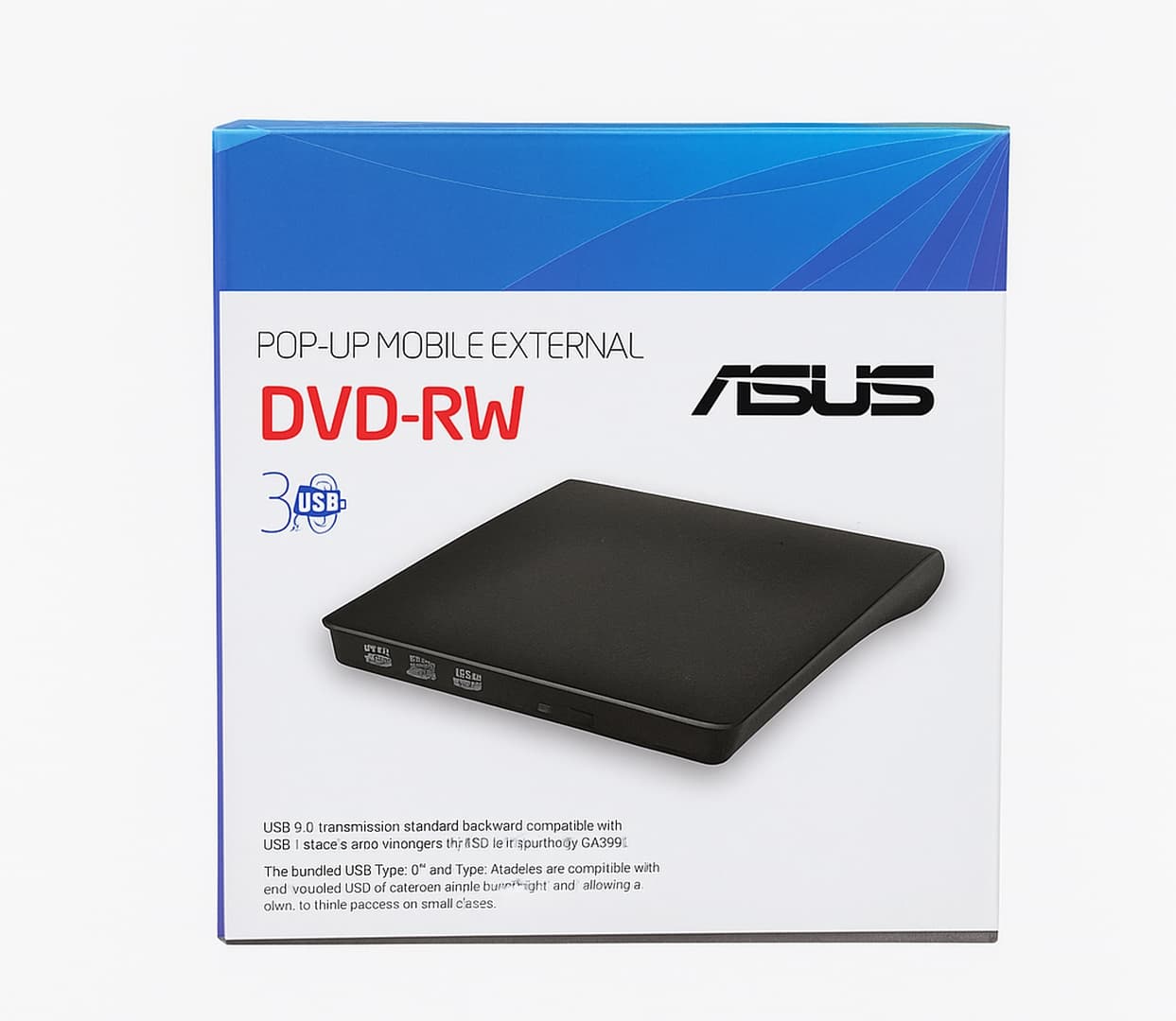 باکس دی وی دی اکسترنال لپ تاپ Pop-Up Mobile Sata 12.7mm-USB3 ضخیم مشکی — تصویر ۶