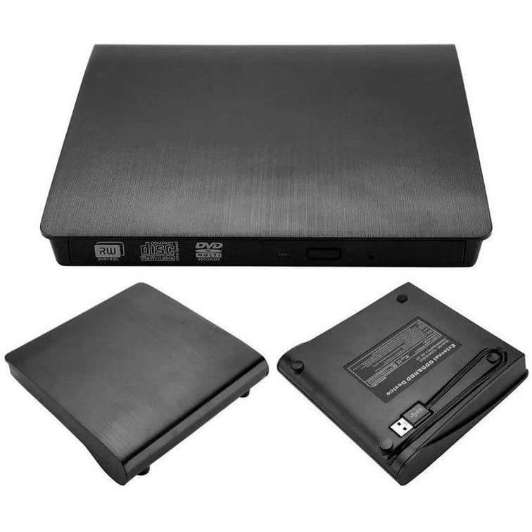 باکس دی وی دی اکسترنال لپ تاپ Pop-Up Mobile Sata 12.7mm-USB3 ضخیم مشکی — تصویر ۳