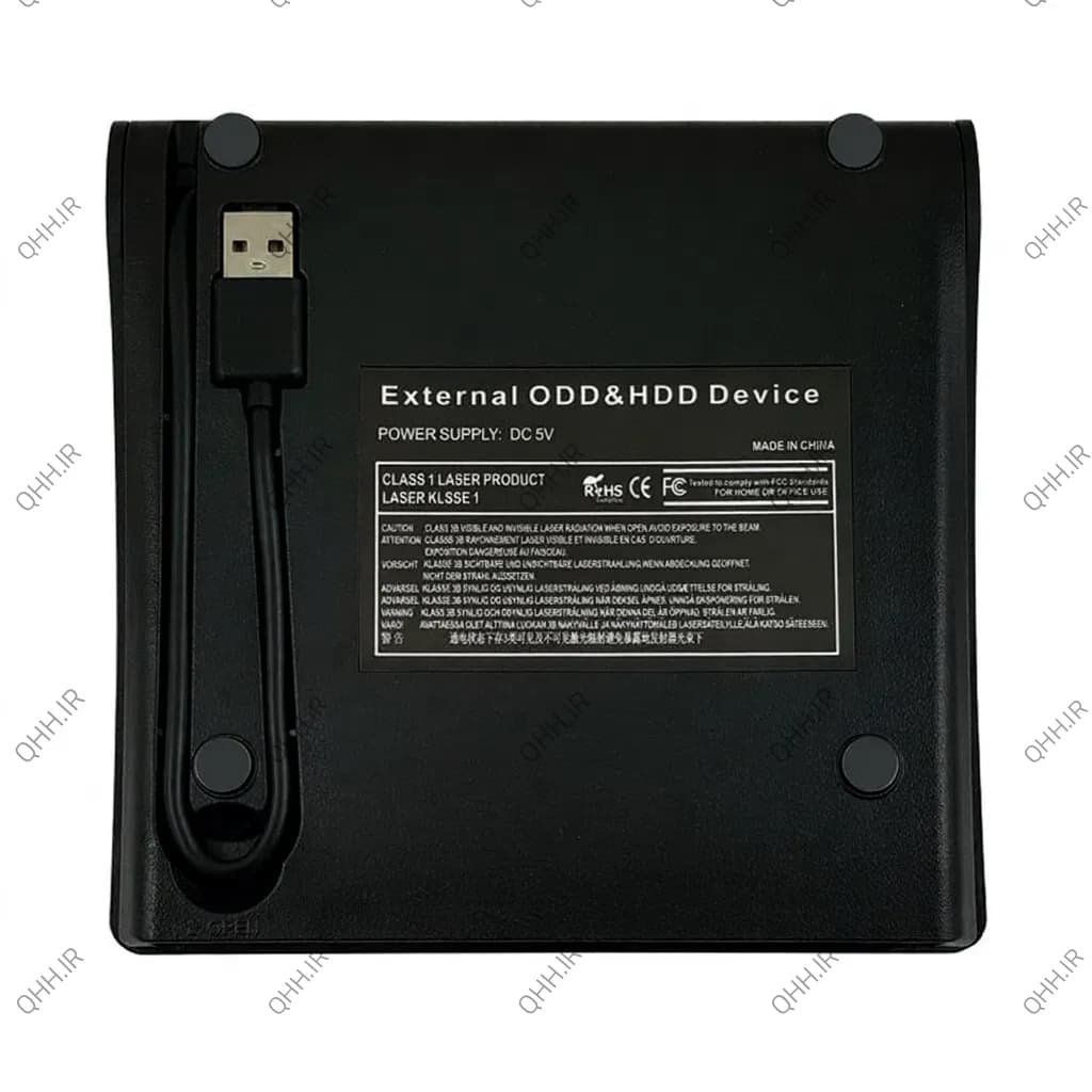 باکس دی وی دی اکسترنال لپ تاپ Pop-Up Mobile Sata 12.7mm-USB3 ضخیم مشکی — تصویر ۹