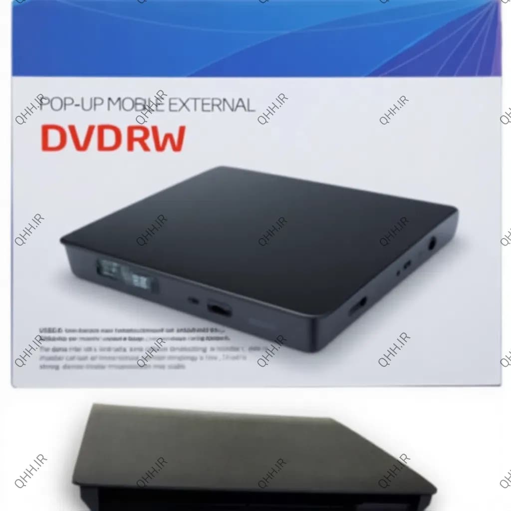 باکس دی وی دی اکسترنال لپ تاپ Pop-Up Mobile Sata 12.7mm-USB3 ضخیم مشکی — تصویر ۷