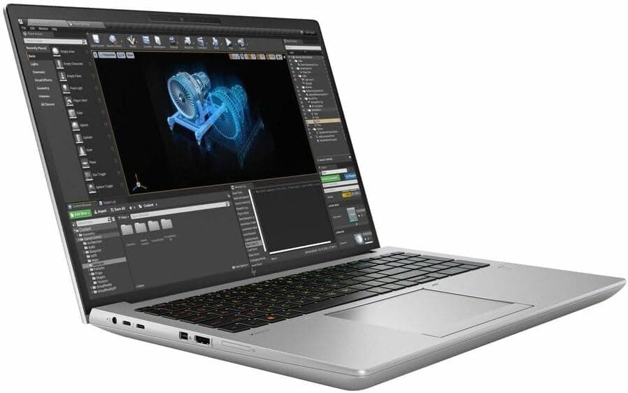 لپ تاپ اچ پی قدرتمند گیمینگ نسل سیزده HP ZBOOK FURY 16 G11 OPEN BOX | i9 13950 HX | 32GB DDR5 | 1TR SSD | 8GB NVIDIA RTX 2000 DDR6 | 16 FHD — تصویر ۵