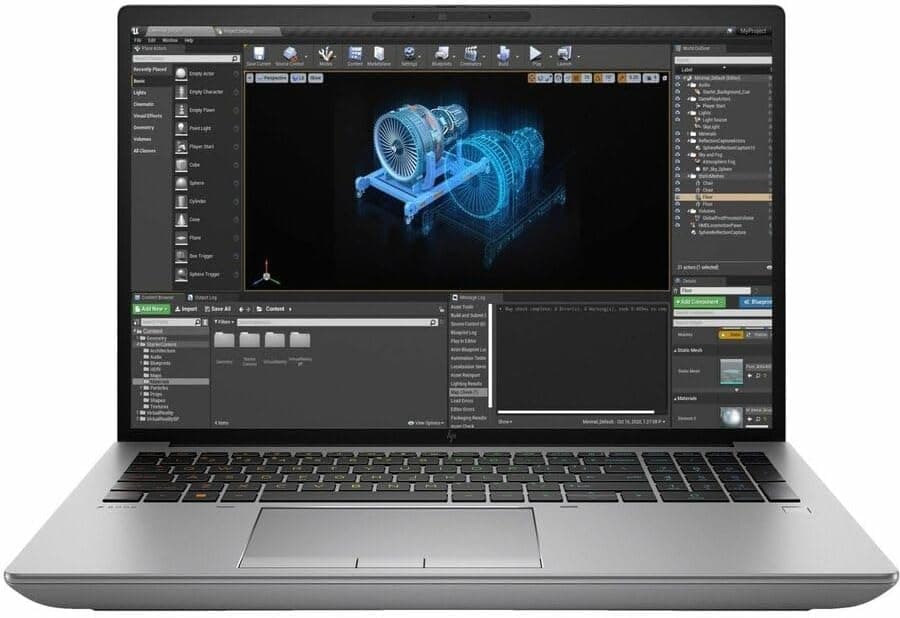 لپ تاپ اچ پی قدرتمند گیمینگ نسل سیزده HP ZBOOK FURY 16 G11 OPEN BOX | i9 13950 HX | 32GB DDR5 | 1TR SSD | 8GB NVIDIA RTX 2000 DDR6 | 16 FHD — تصویر ۲