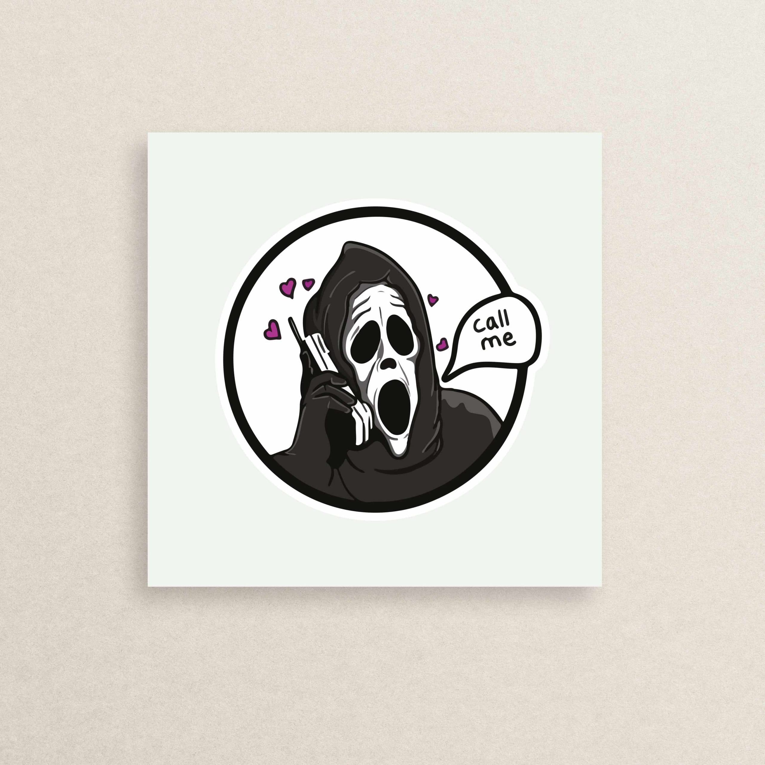 استیکر فیلم ترسناک جیغ 07 | 07 Scream Horror sticker