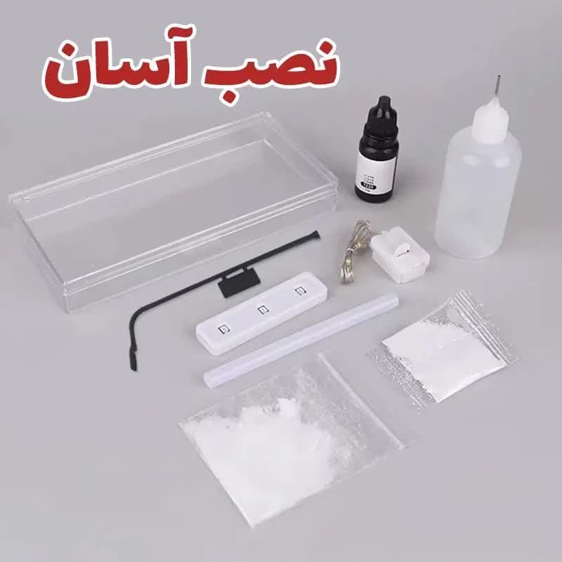 چراغ خواب شب برفی با نور ثابت و چشمک‌زن — تصویر ۵