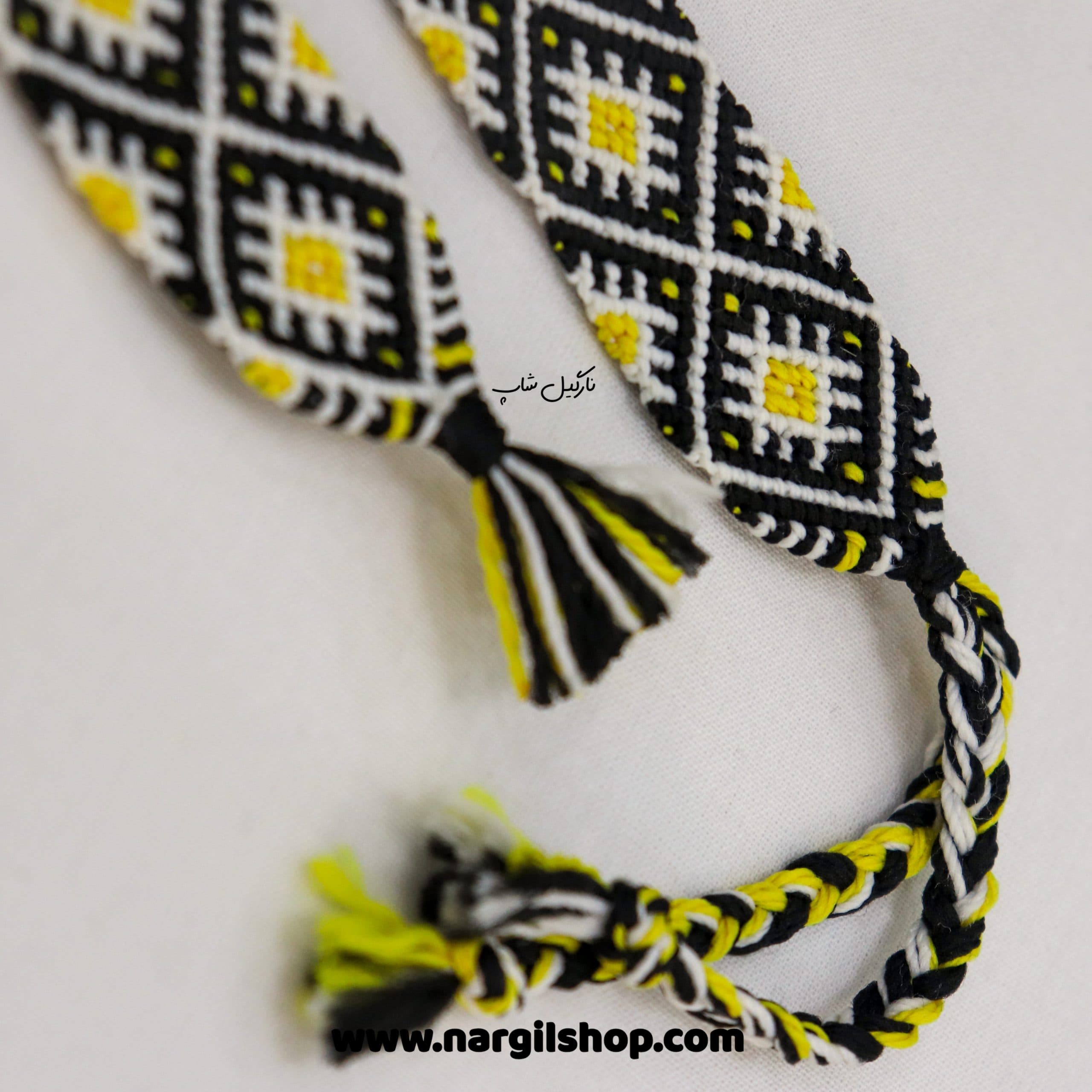 ست دستبند دوستی و جاکلیدی آفتاب نقش | friendship bracelet and Knitted keychain 01 — تصویر ۳