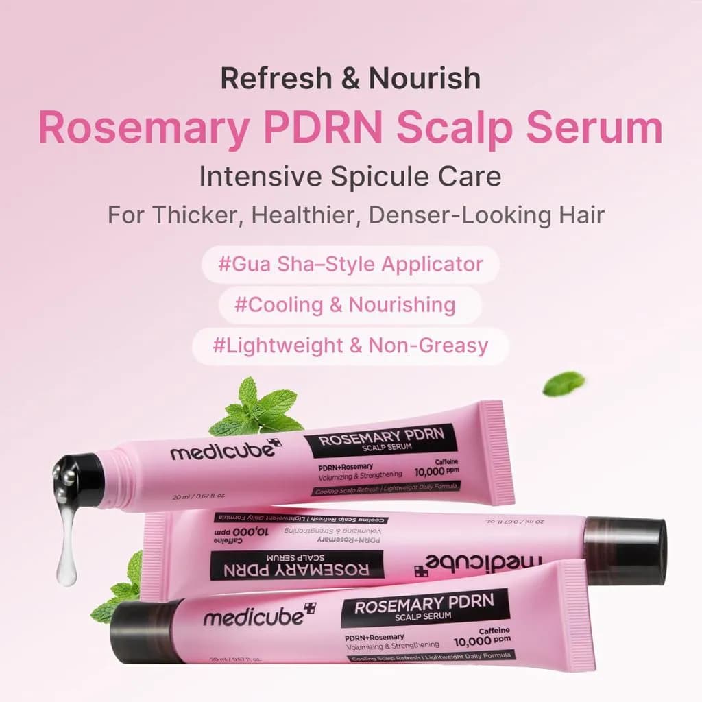 سرم تقویت کننده پوست سر مدیکیوب Rosemary PDRN Scalp Serum — تصویر ۴