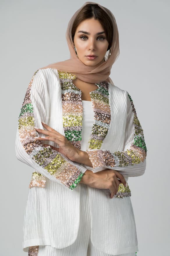 کت و شلوار مجلسی رنگین کمان