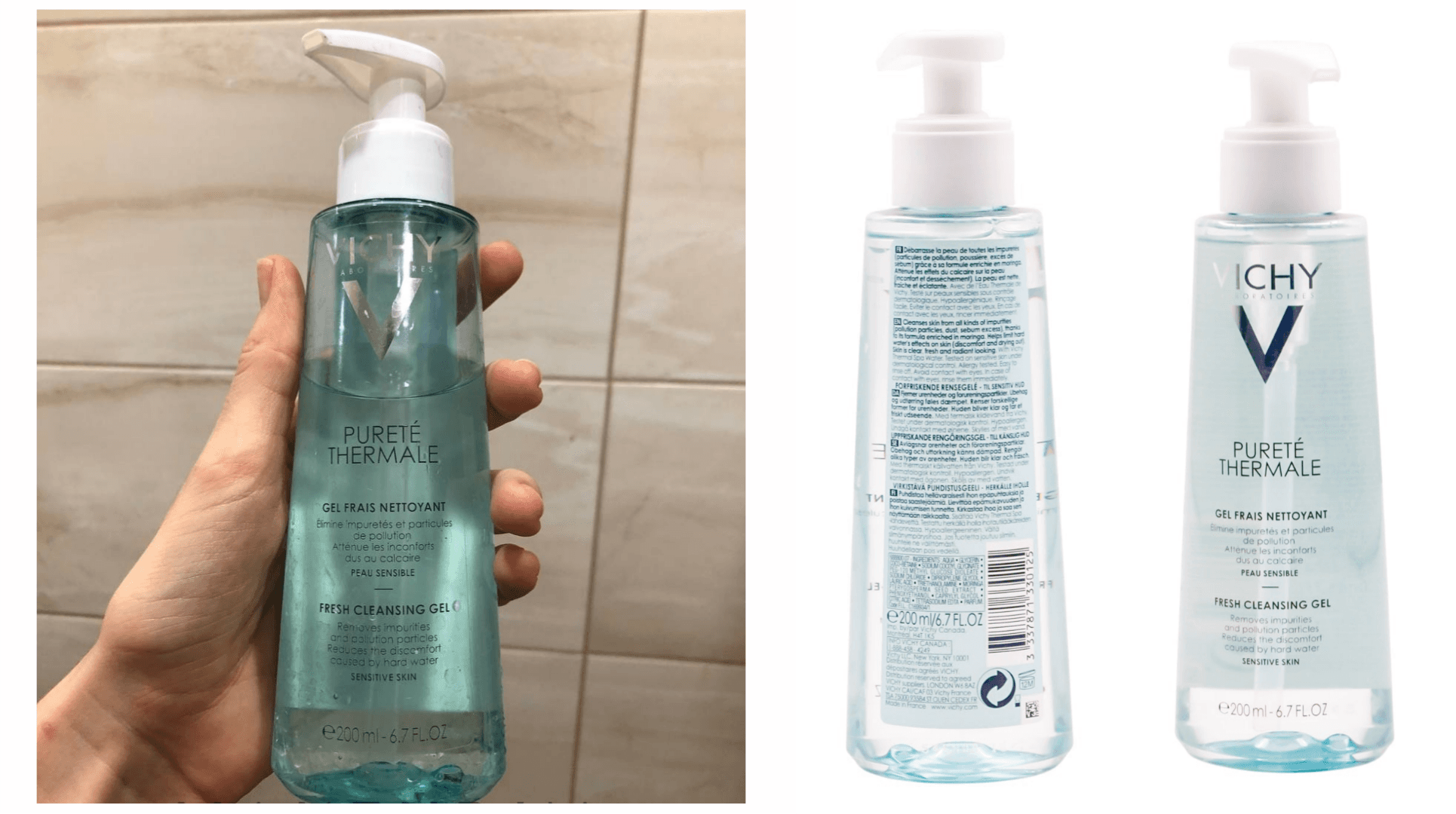 ژل شستشو صورت ملایم مدل پیورته ترمال ویشی Vichy — تصویر ۶