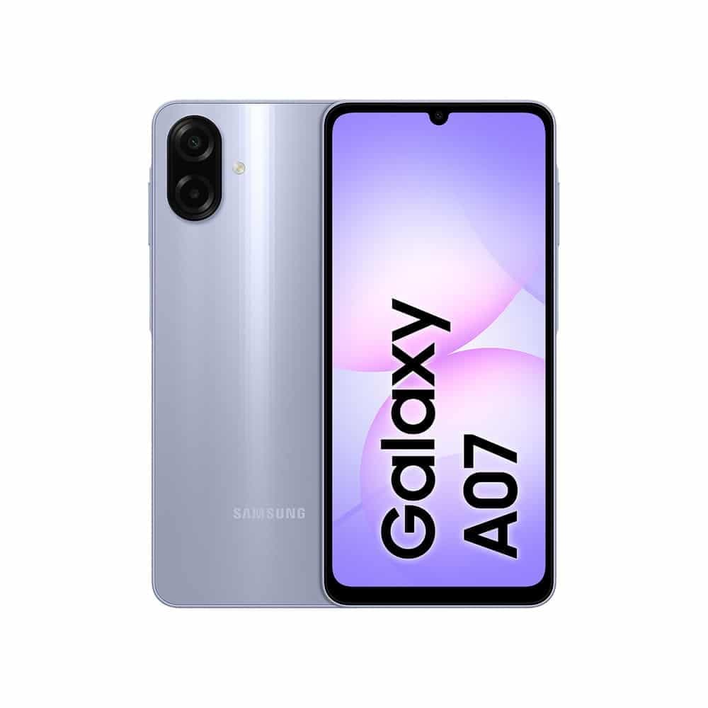 گوشی موبایل سامسونگ مدل Samsung Galaxy A07 رنگ بنفش (Purple) حافظه ۶۴ گیگابایت دو سیم‌ کارت رم ۴ گیگابایت