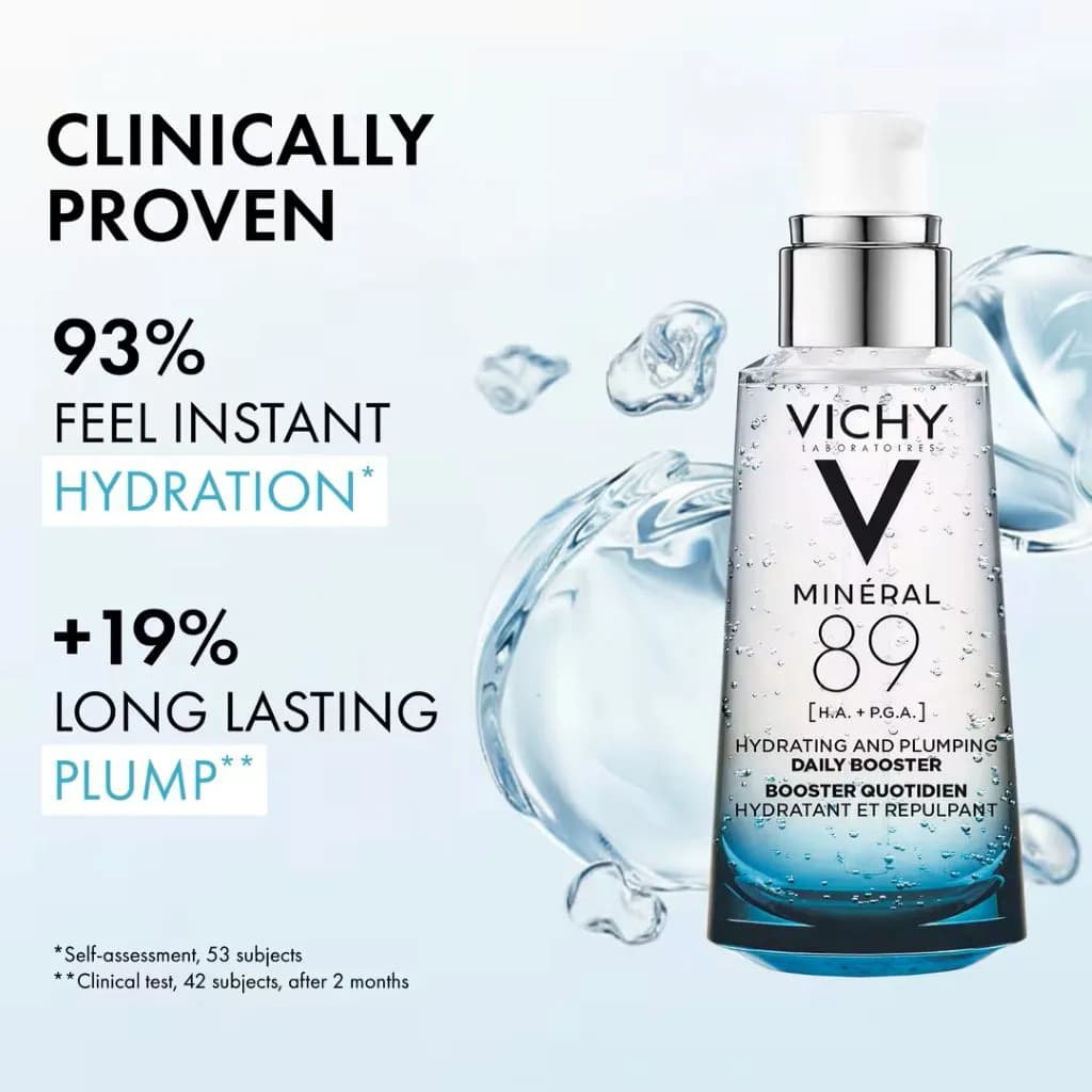سرم آبرسان ویشی مینرال 89 حجم 50 میلی ‌لیتر | Vichy Minéral 89 Hydrating & Plumping Daily Booster 50ml — تصویر ۵
