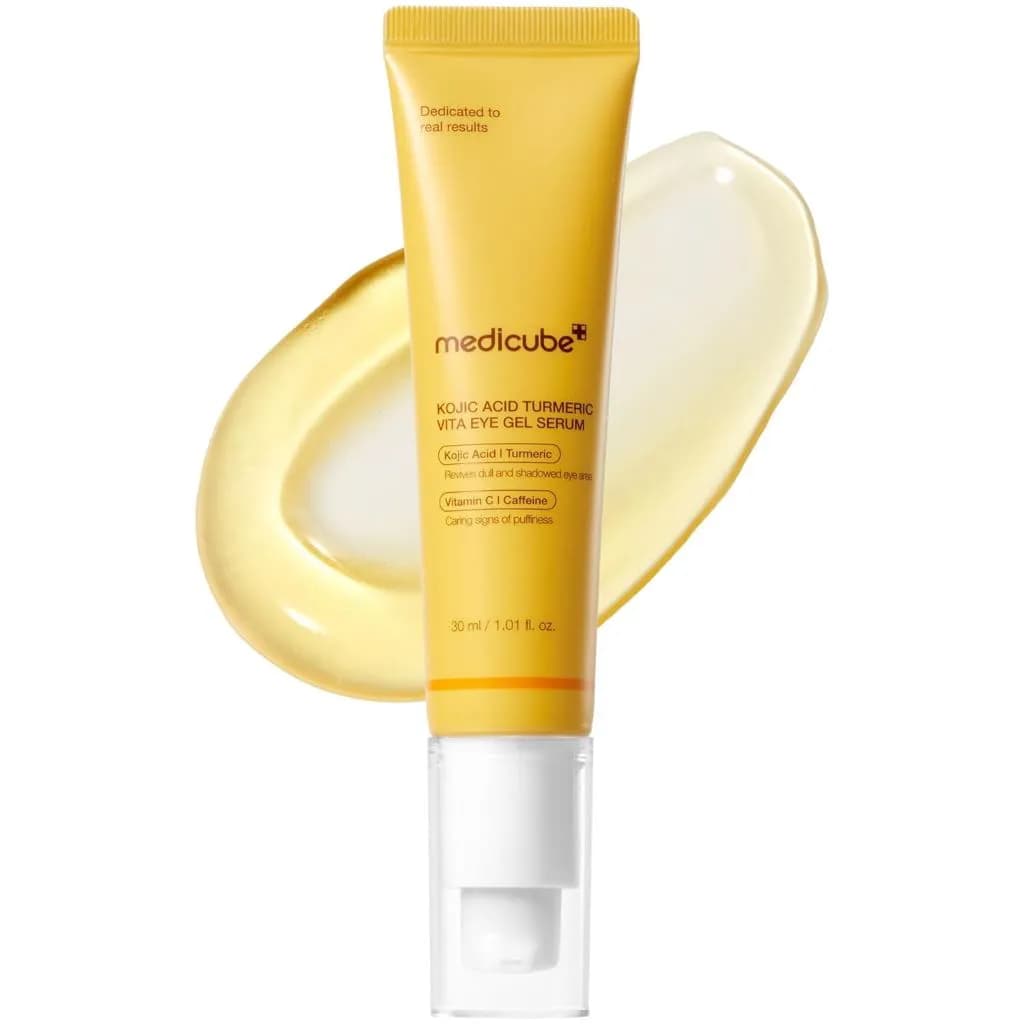 سرم ژل دور چشم کوجیک اسید و زردچوبه مدیکوب | Medicube Kojic Acid Turmeric Vita Eye Gel Serum — تصویر ۲