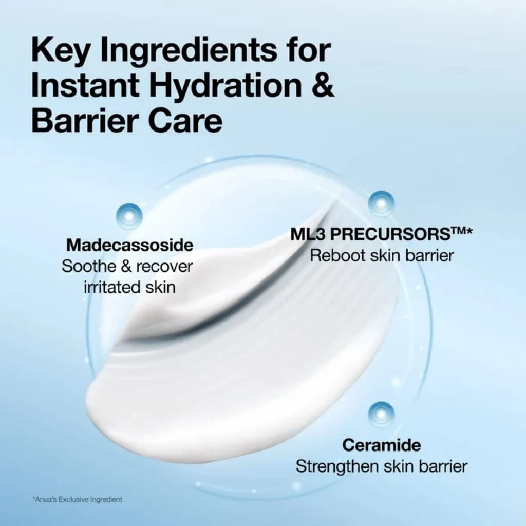 کرم ترمیم کننده و بازسازی کننده سد دفاعی پوست آنوا مدل Barrier Reboot حجم ۱۰۰ میلی لیتر | Anua Barrier Reboot Intensive Cream 100ml — تصویر ۳