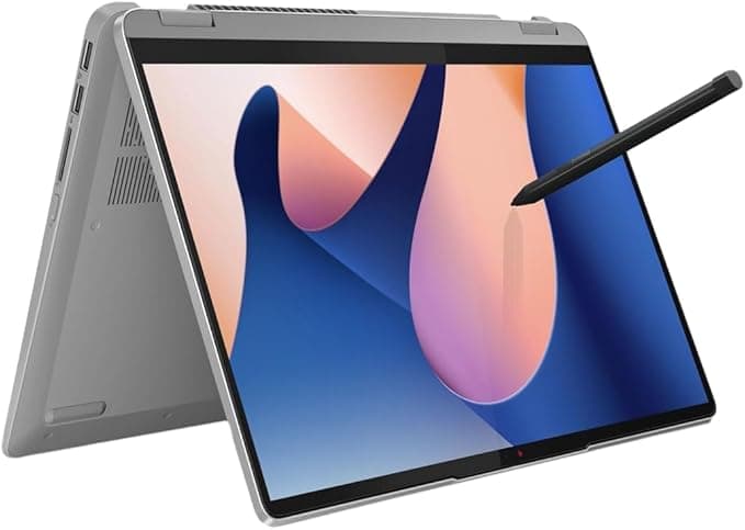 لپ تاپ صفحه لمسی لنوو نسل سیزده LENOVO ID FLEX 5 14IRU8 TOUCH X360 ORGINAL BOX | i5 1335 U | 8GB DDR5 | 256GB SSD | INTEL Iris® Xe | 14 FHD Touch