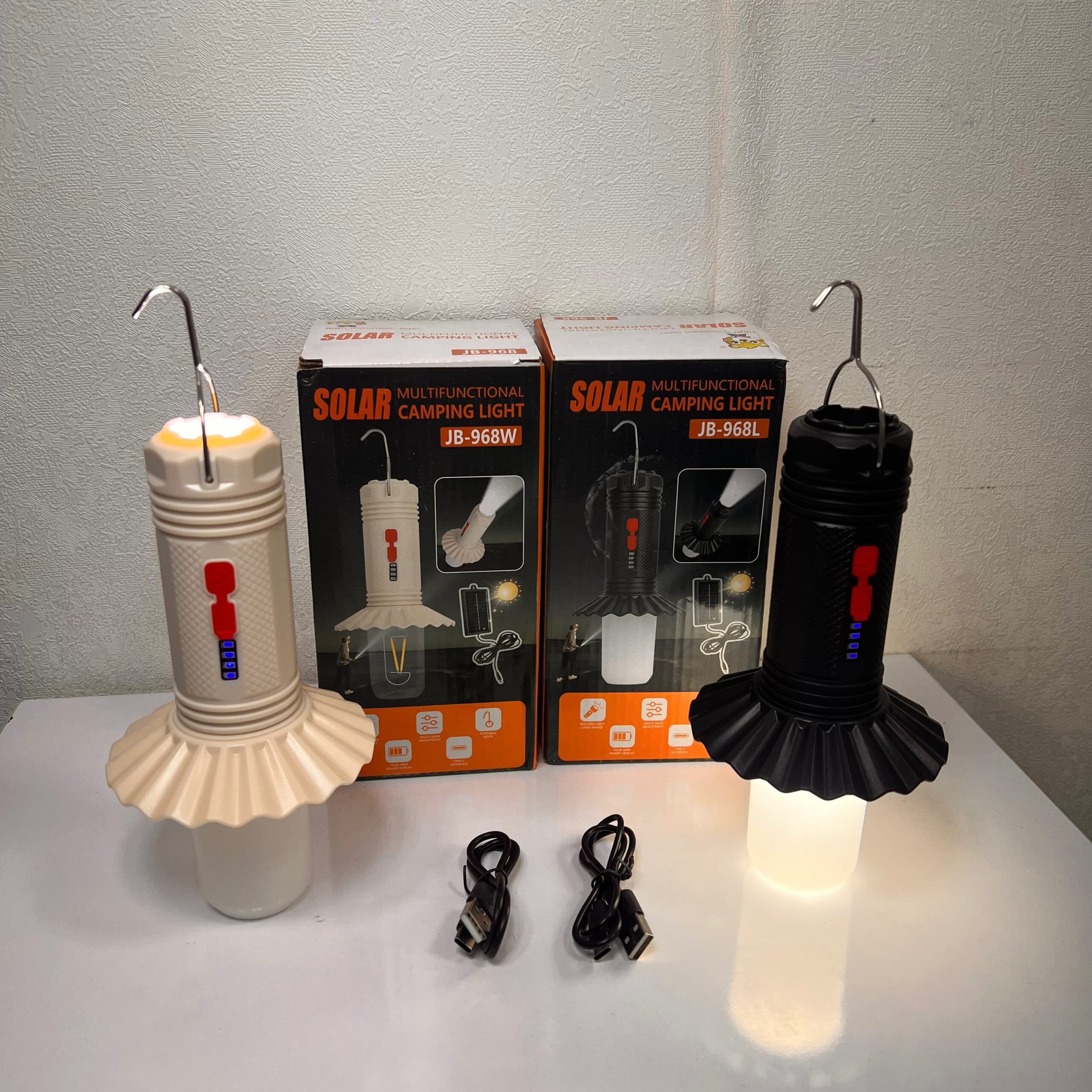 چراغ چادر شارژی SOLAR مدل JB-968W — تصویر ۲