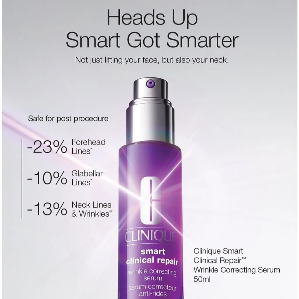 سرم ضد چروک و ترمیم کننده کلینیک اسمارت کلینیکال ریپیر | Clinique Smart Clinical Repair™ Wrinkle Correcting Serum — تصویر ۴