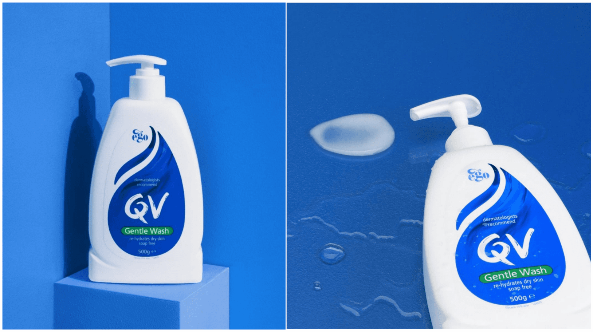شوینده کرمی مدل جنتل واش مناسب پوست خشک کیو وی QV — تصویر ۲
