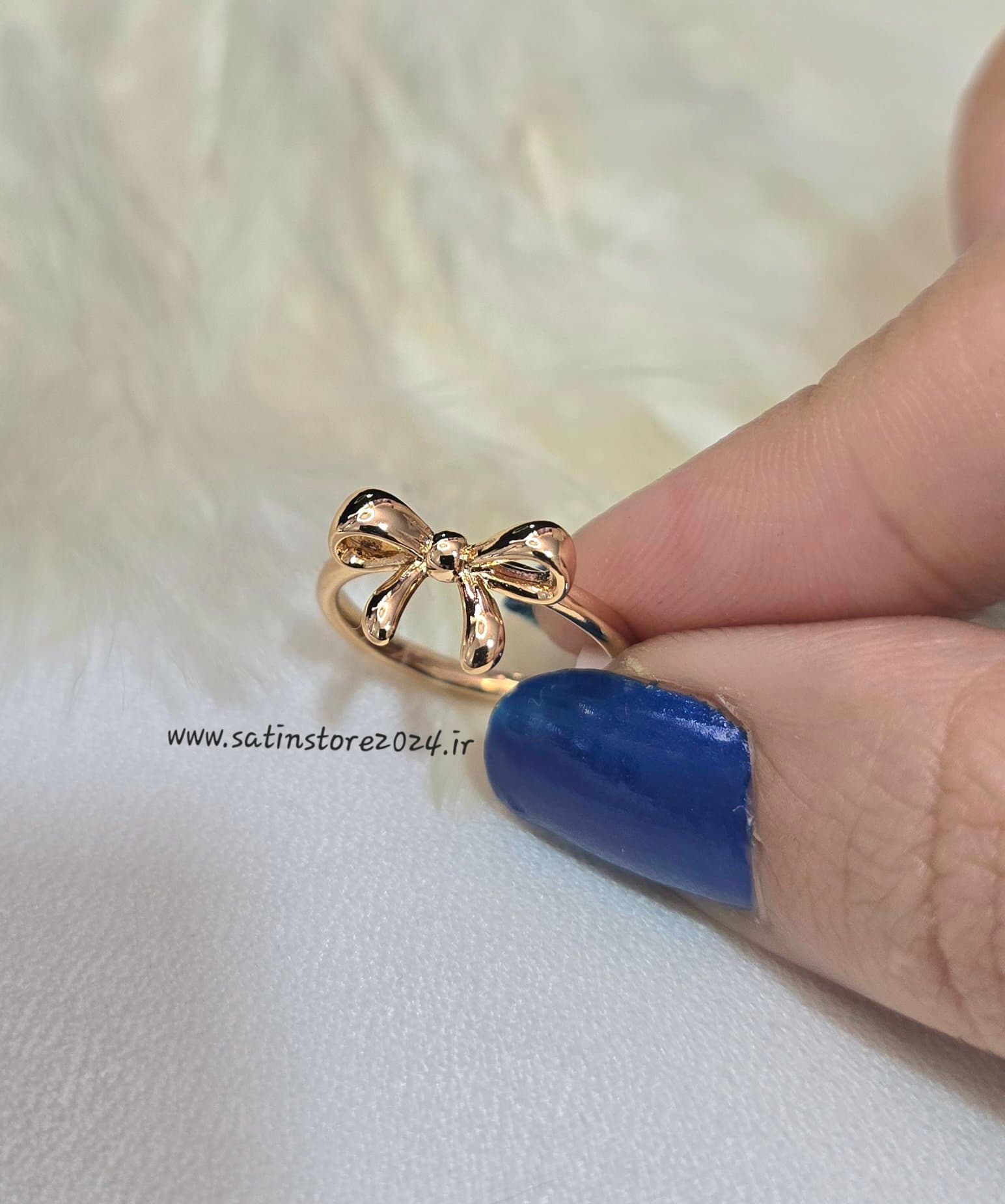 انگشتر فانتزی پاپییونی ژوپینگ کد 4035 — تصویر ۲